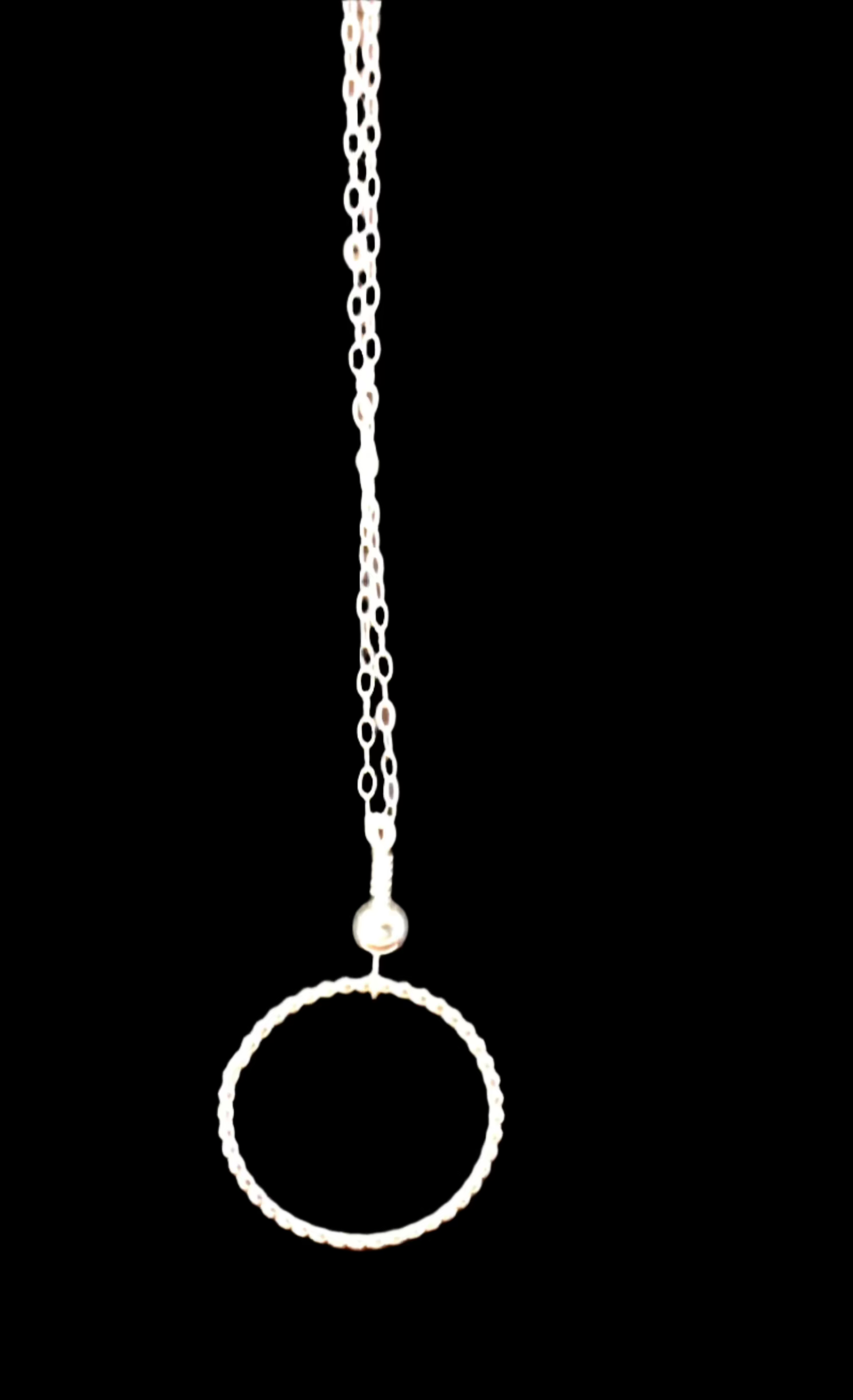 Sterling Silver Circle Necklace