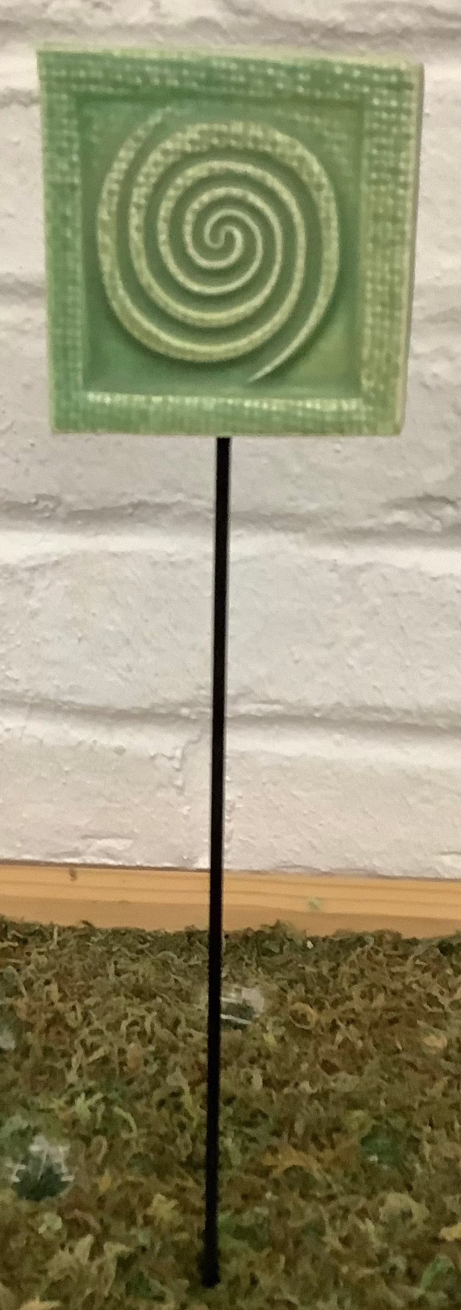 Ceramic Symbols Garden Stake