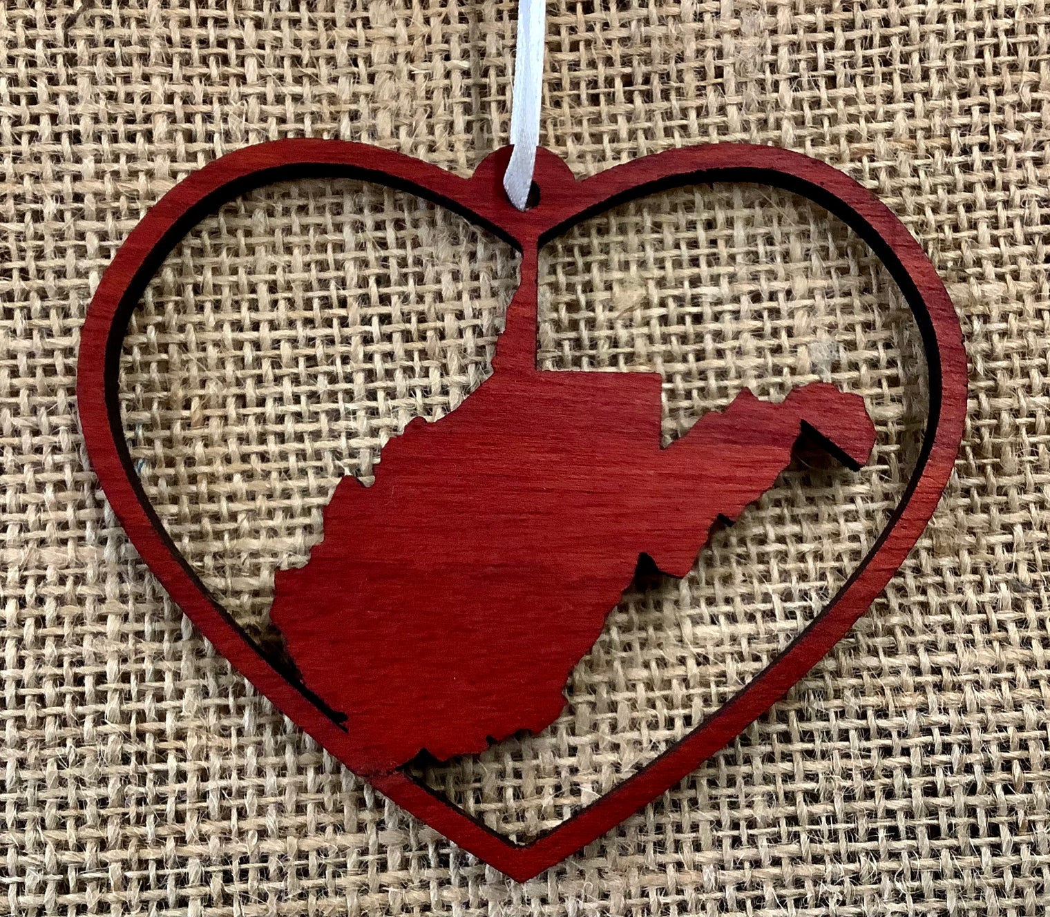 WV Heart Ornament