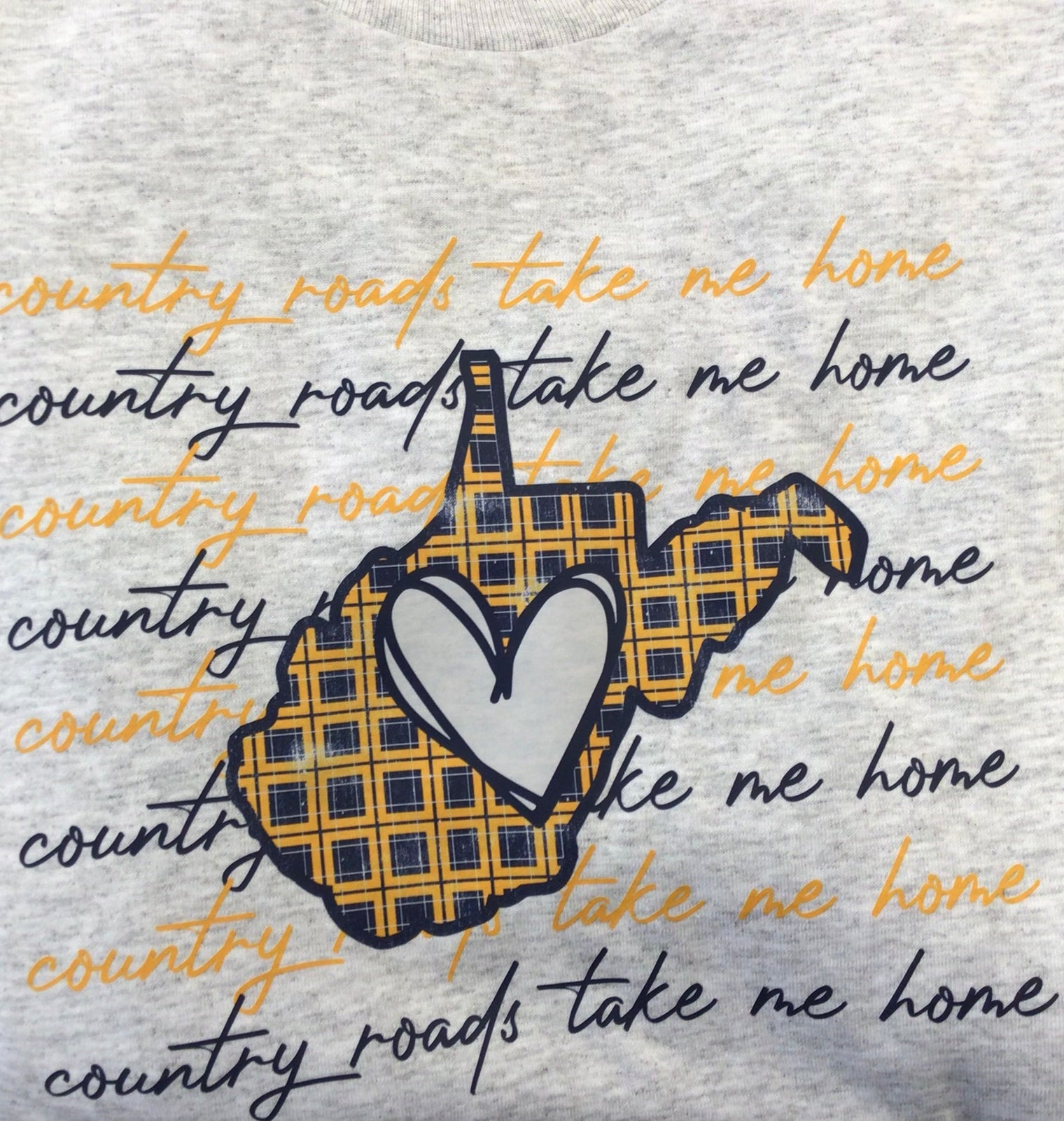 Take Me Home w/Plaid Outline WV