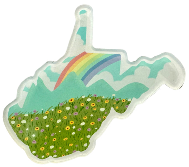 Illustrated WV Outline Magnets