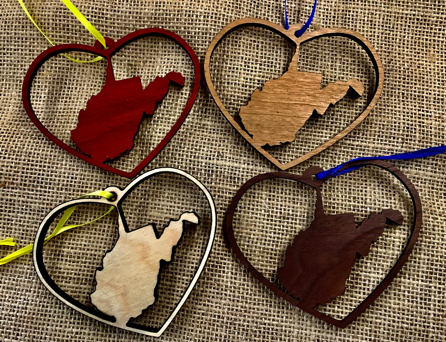 WV Heart Ornament