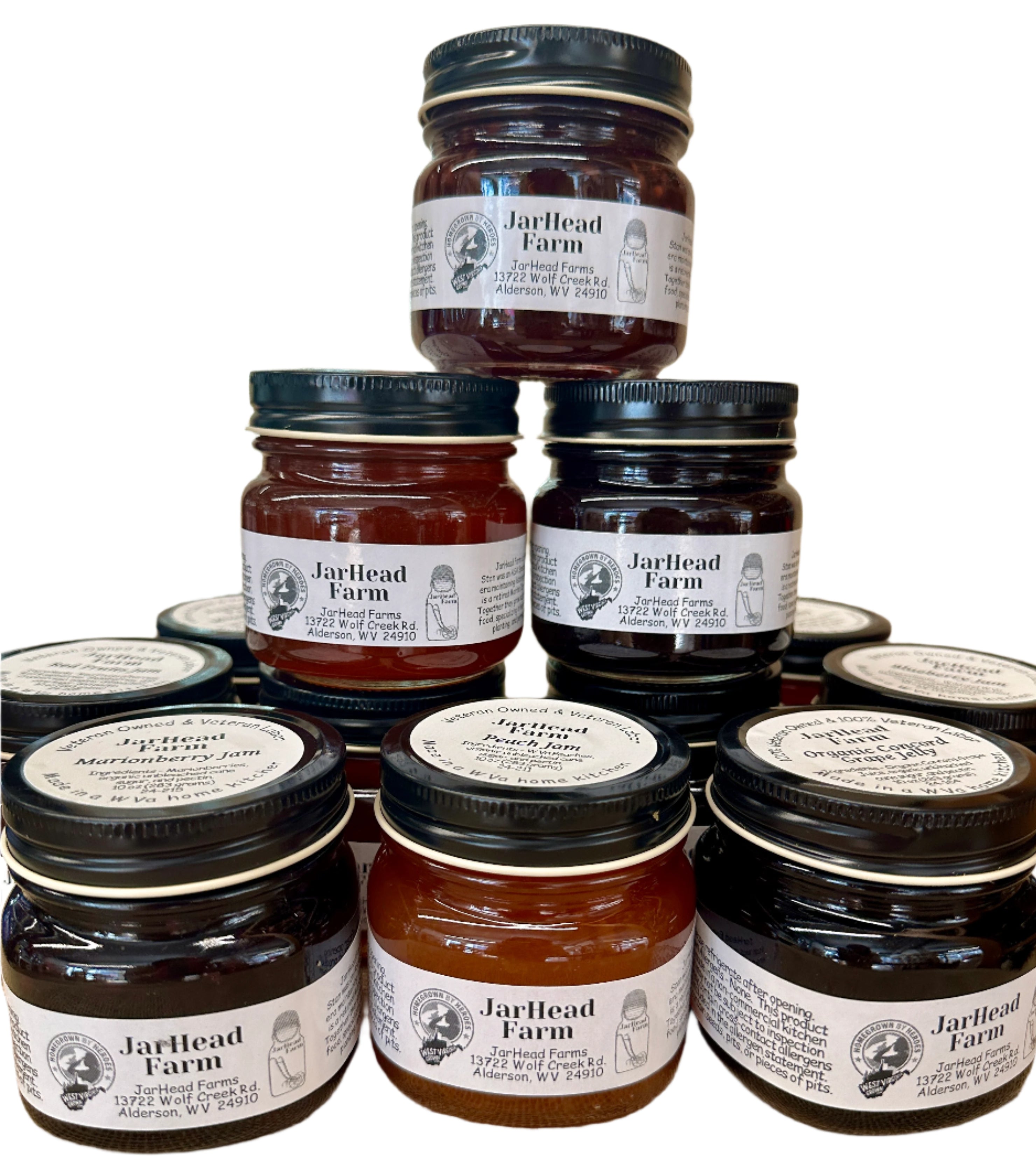 Jams and Jellies from JarHead Farm – The Wheeling Artisan Center Shop