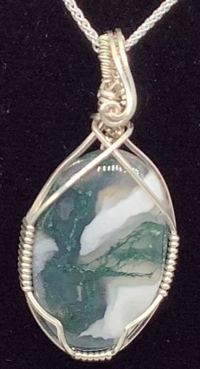 Moss Agate Pendant