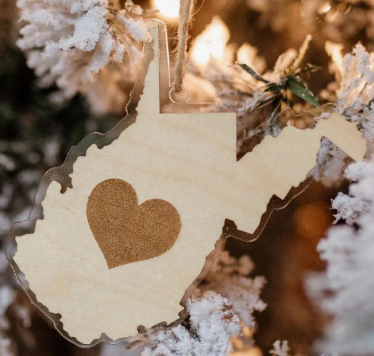 Heart of WV Ornament