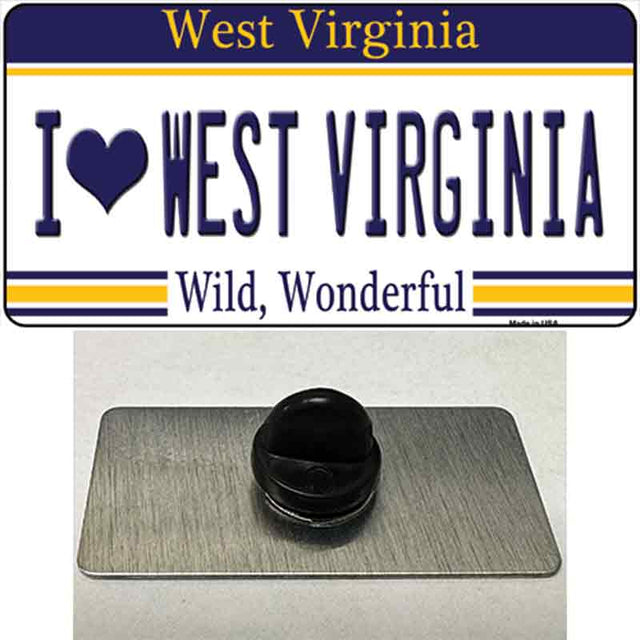 WV License Plate Metal Pins