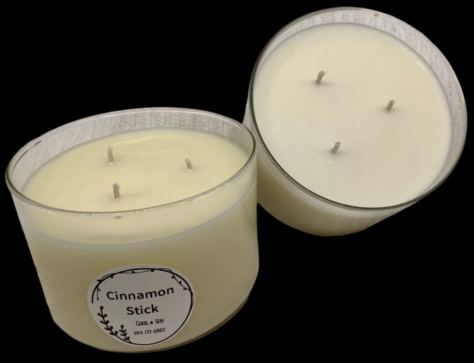 Three-Wick Soy Candle Jars