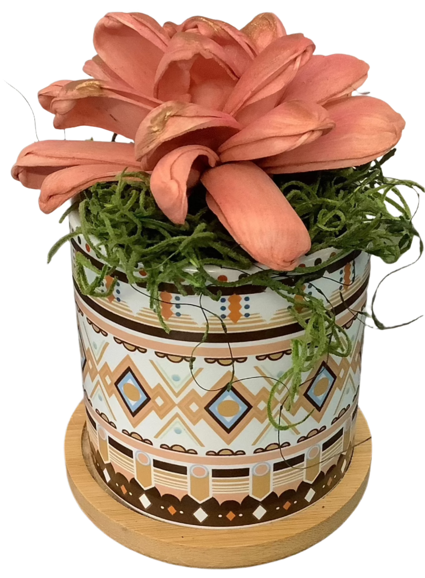 Single Wooden Succulent