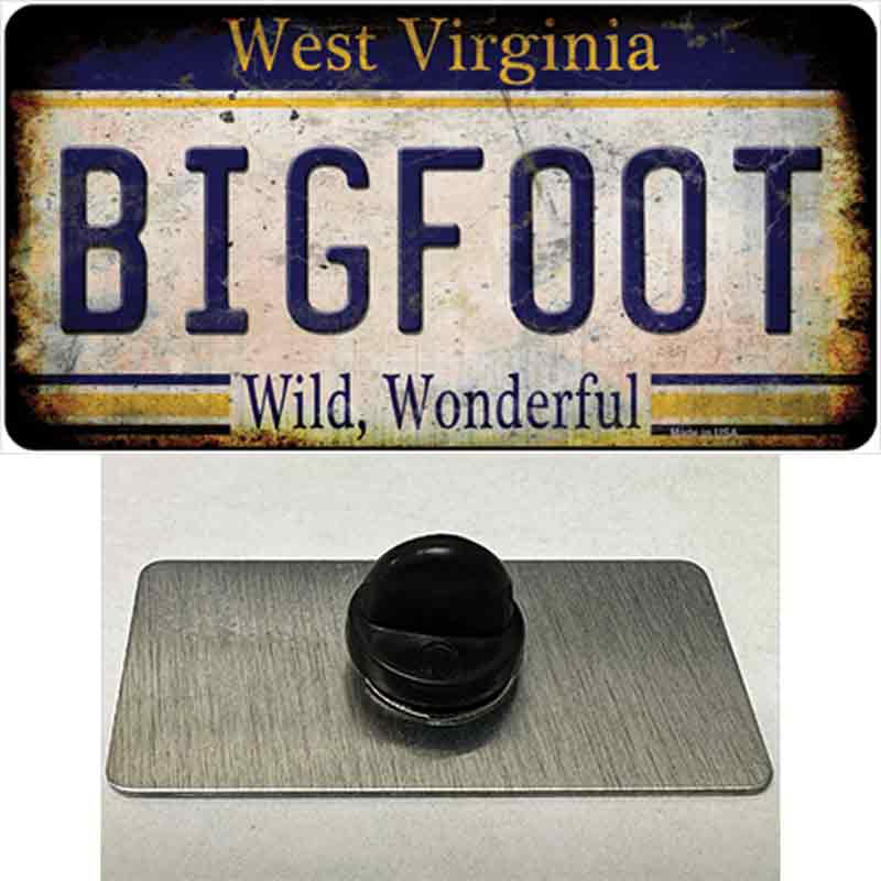 Number Plate Pin Bigfoot License Plate Metal Pin from Smart Blonde – The Wheeling ...