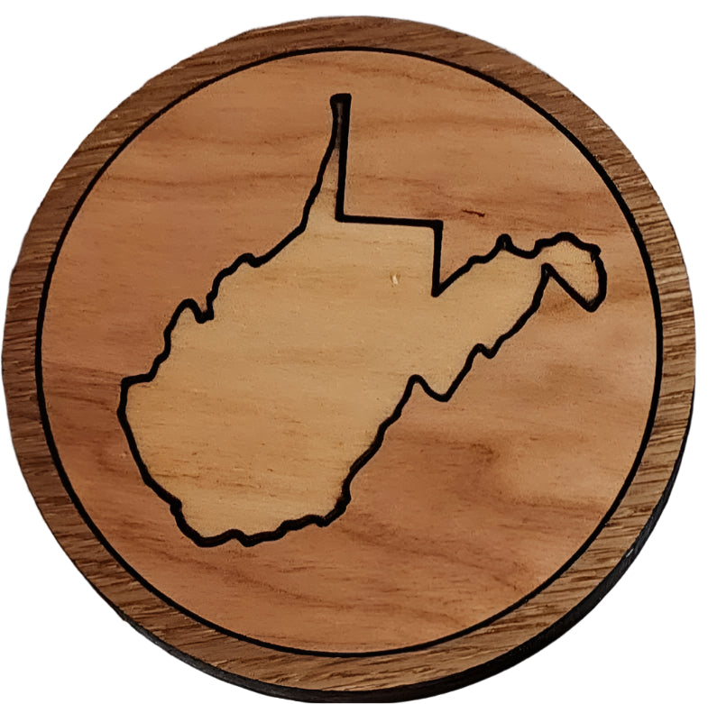 WV Wooden Coasters