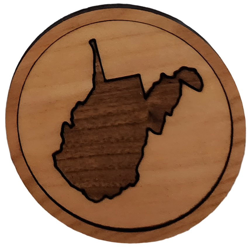 WV Wooden Coasters