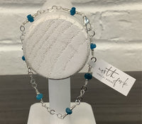 Apatite/Sterling Silver Bracelet