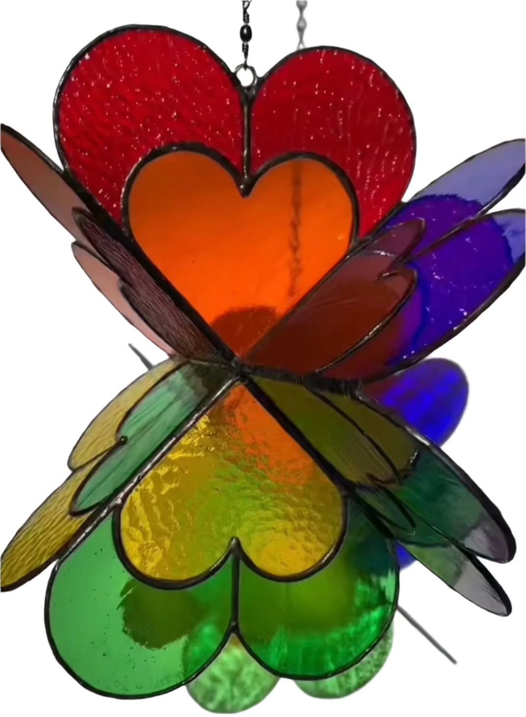 Rainbow Heart Spinner