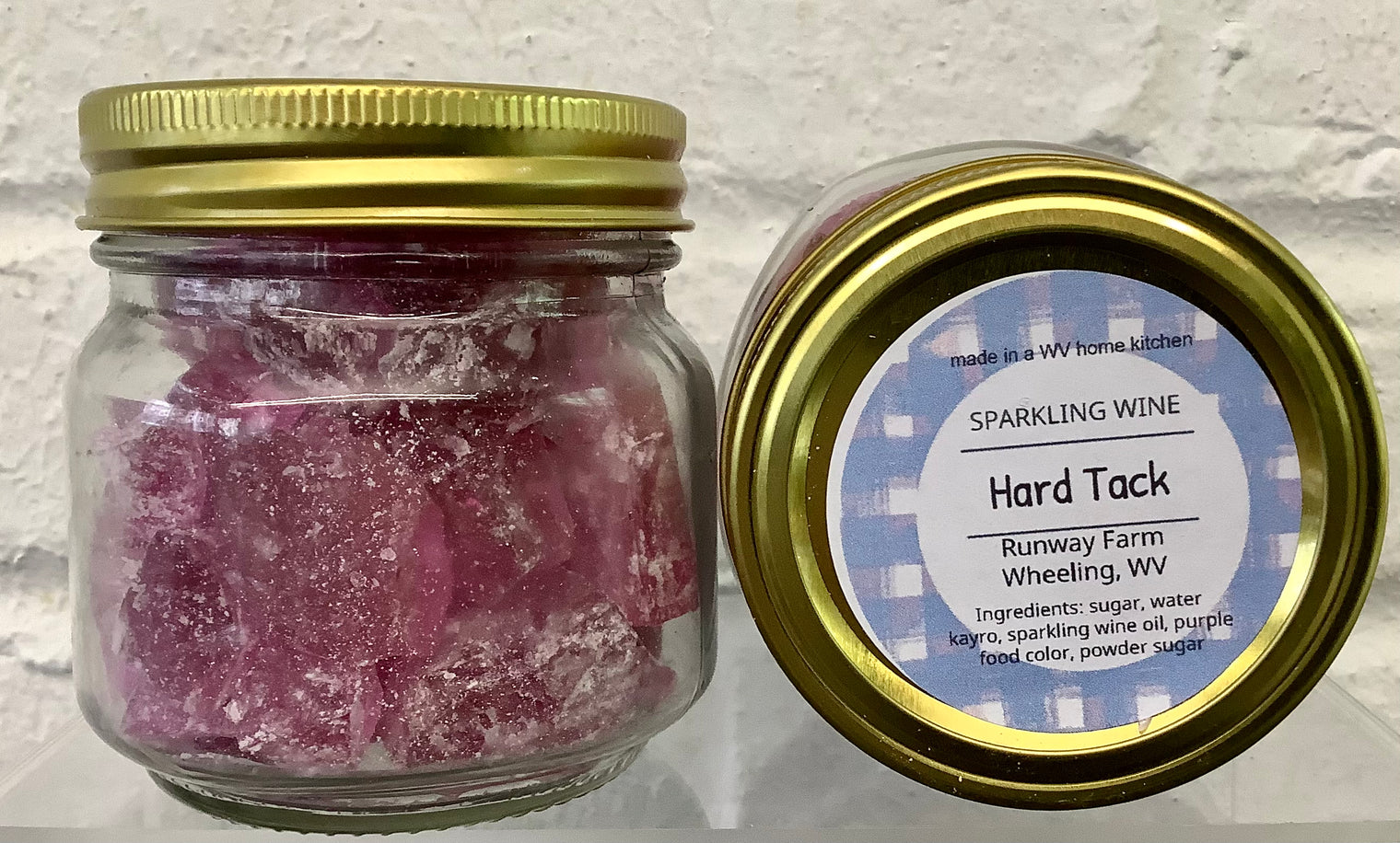 Hard Tack Candy, Half-Pint Jar