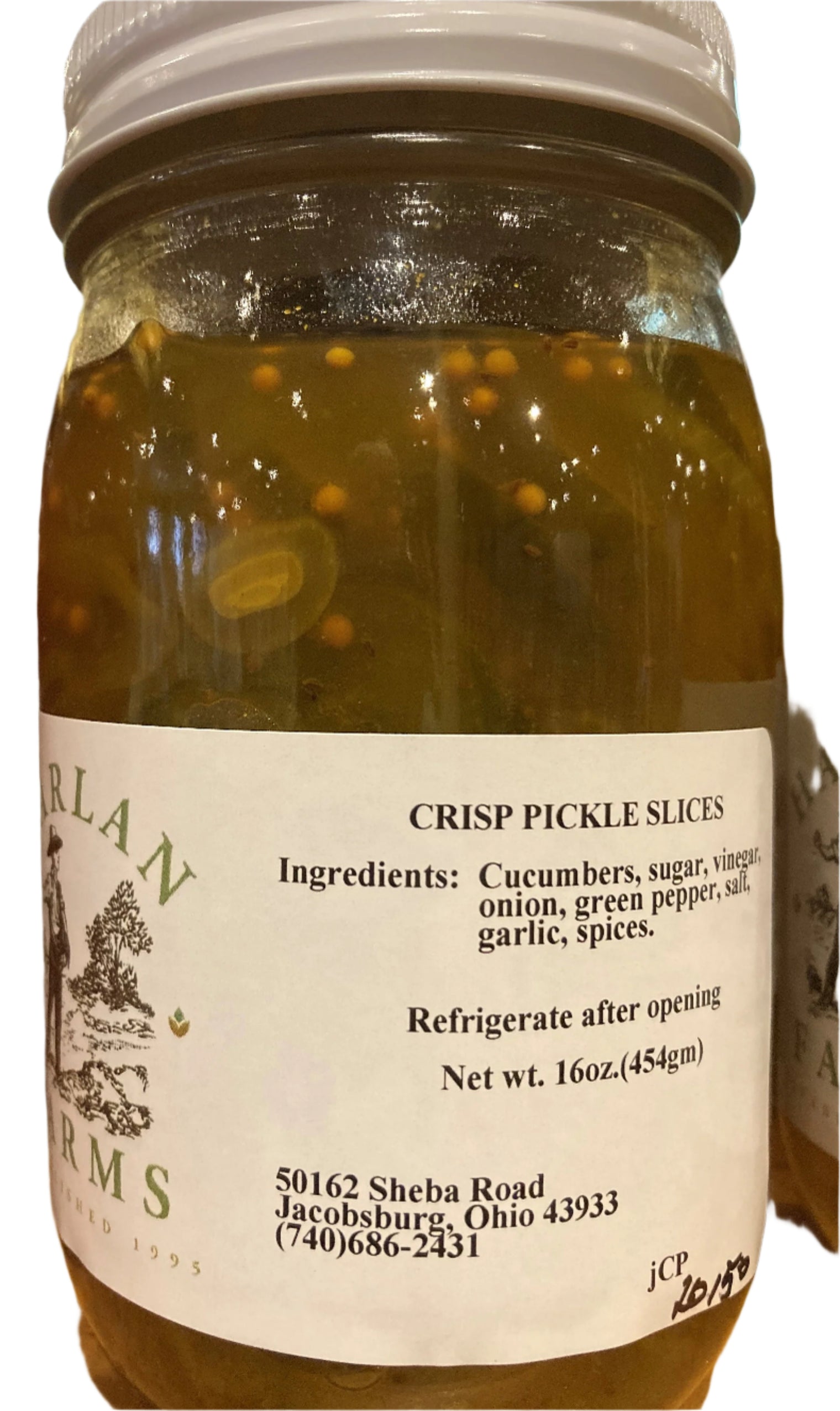 Crisp Pickle Slices, 16oz Jar