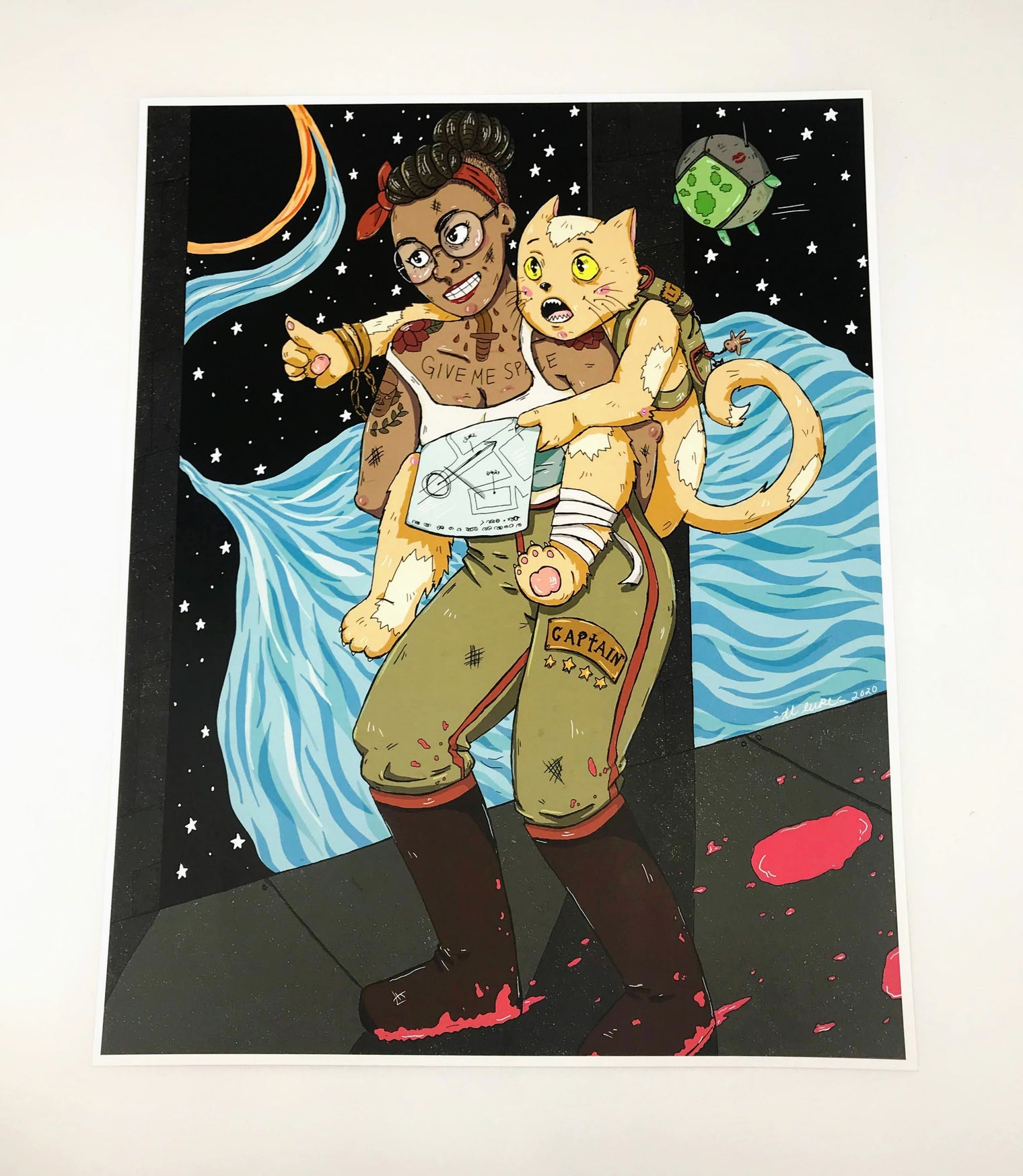Lost in Space Color Art Print - 11x14