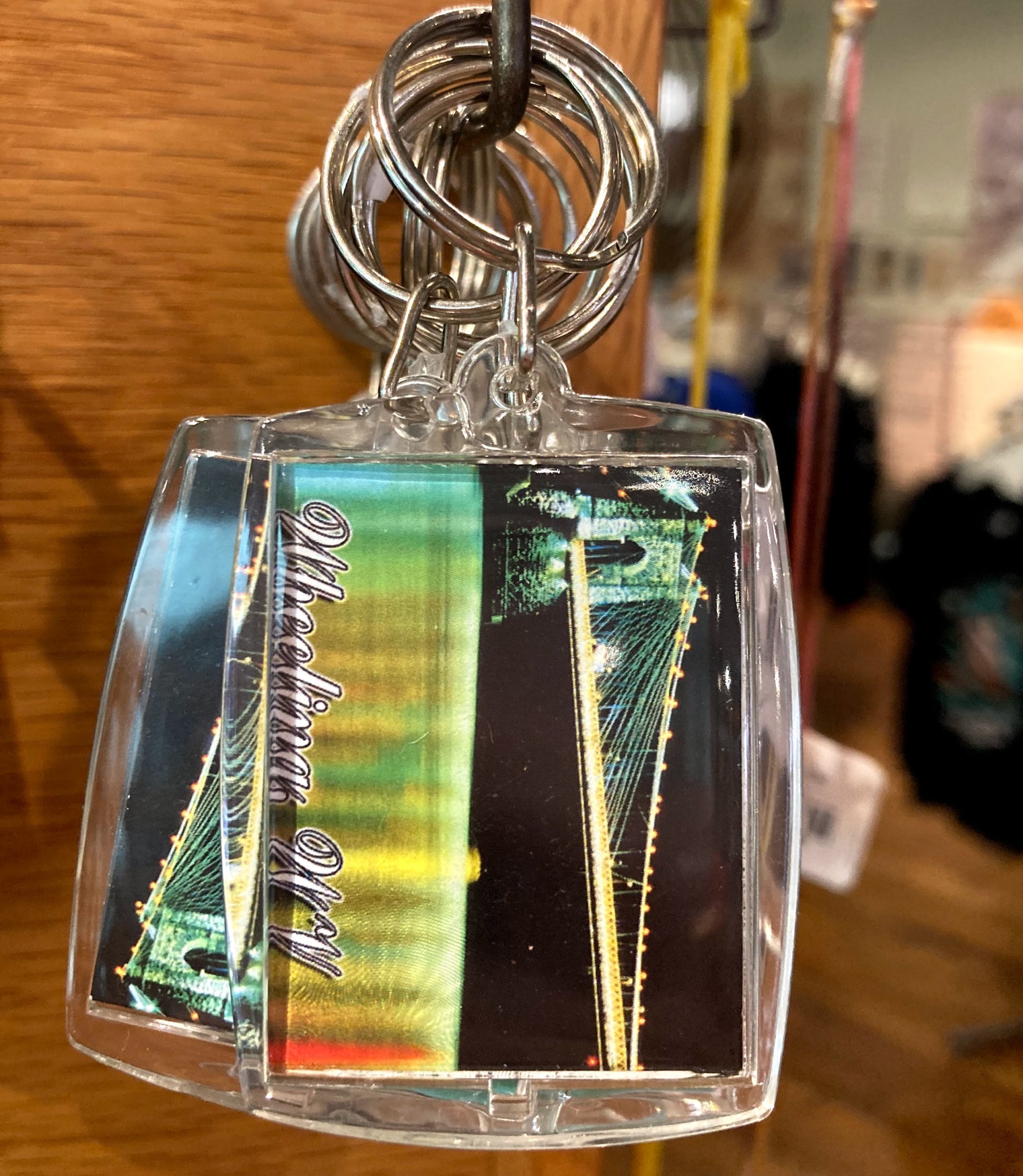 Wheeling Suspension Bridge Keyring