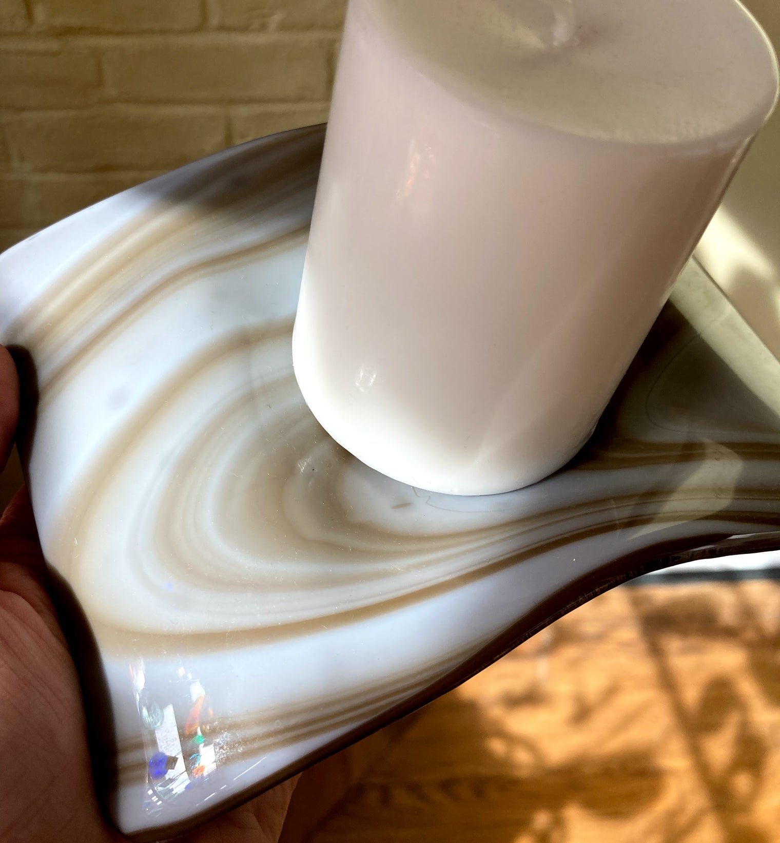 Glass Candle Holder