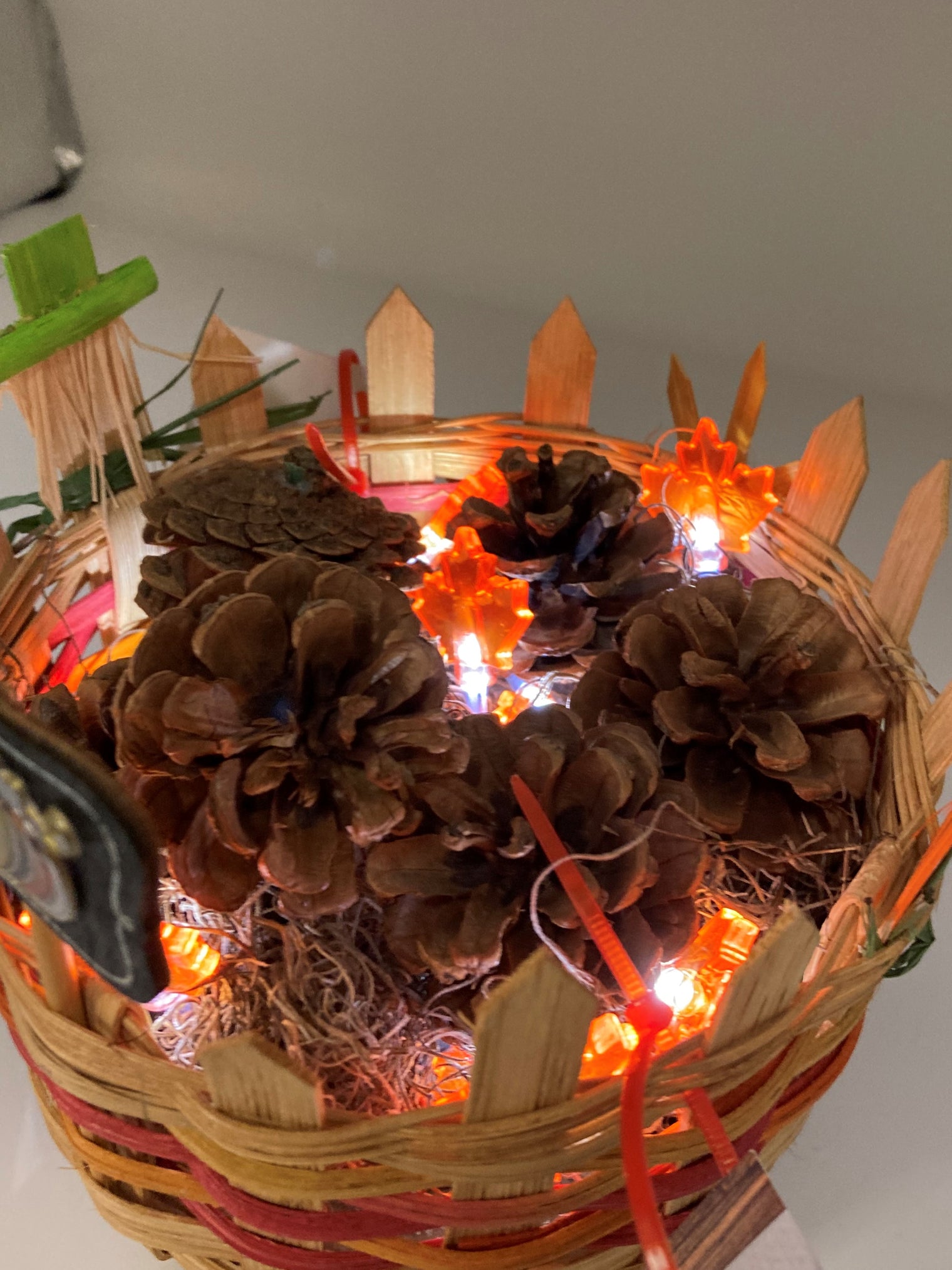 Fall Lighted Basket