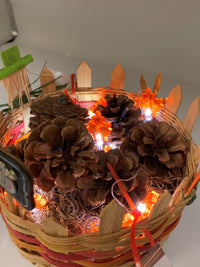 Fall Lighted Basket