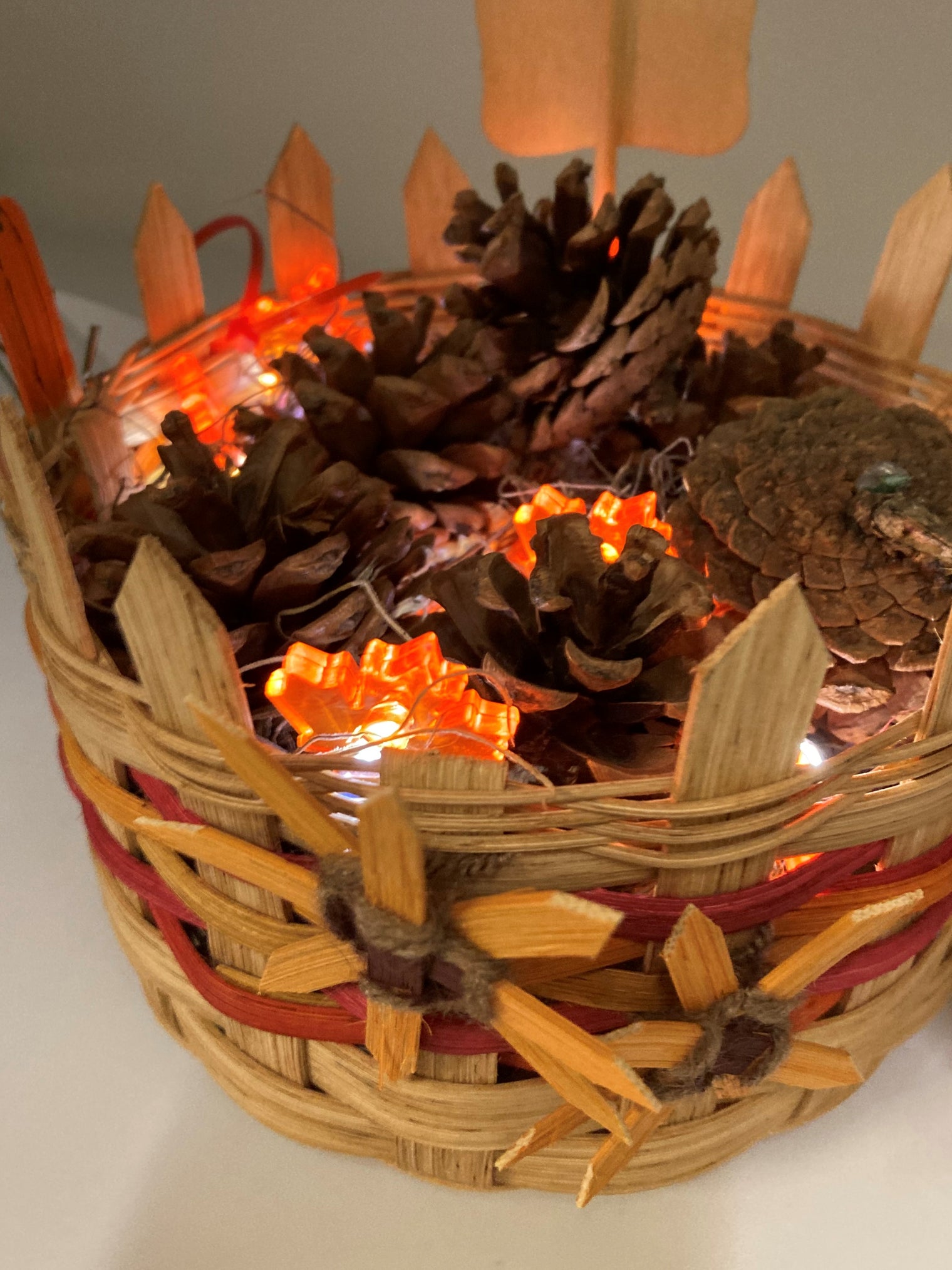 Fall Lighted Basket