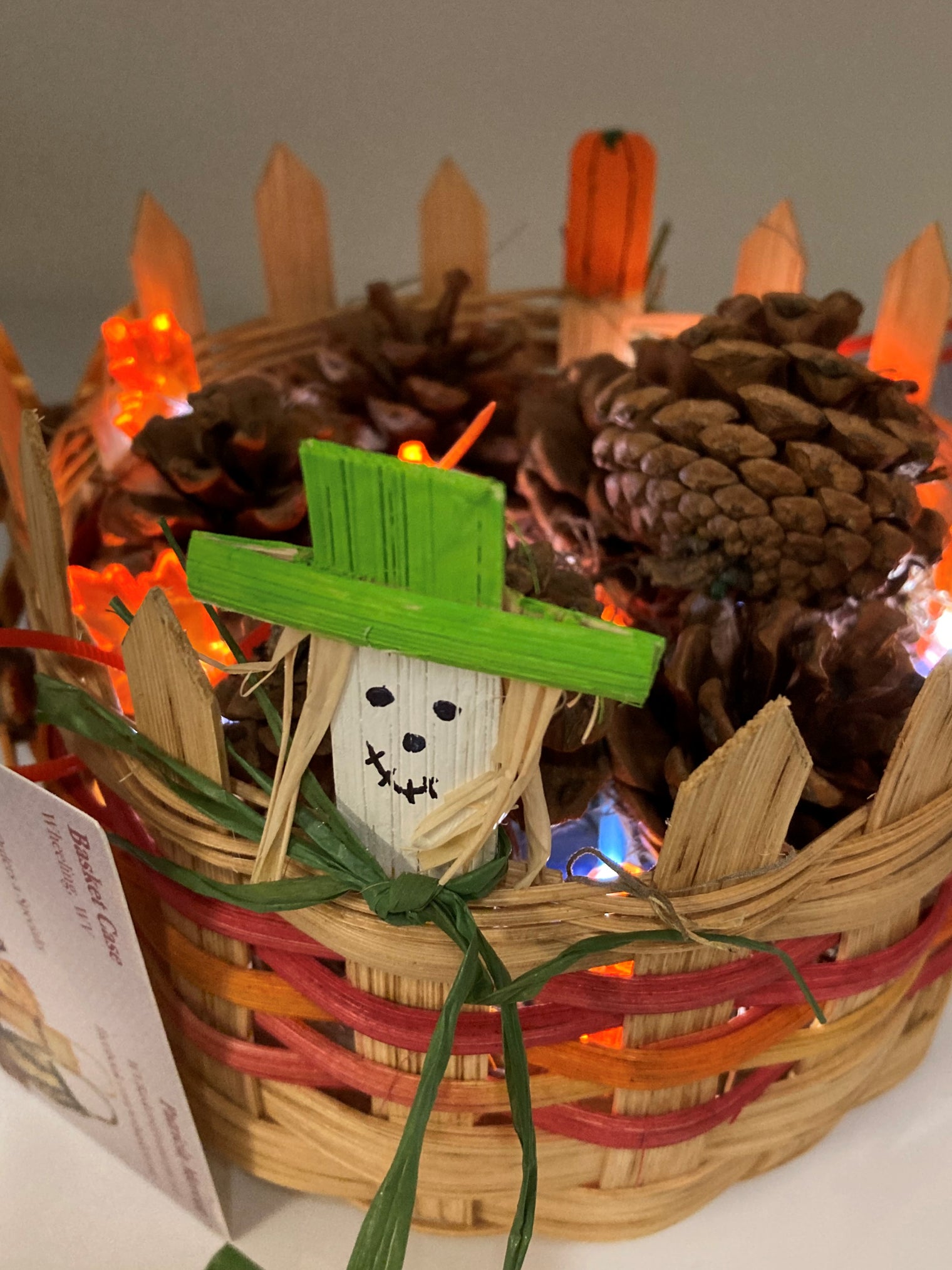 Fall Lighted Basket