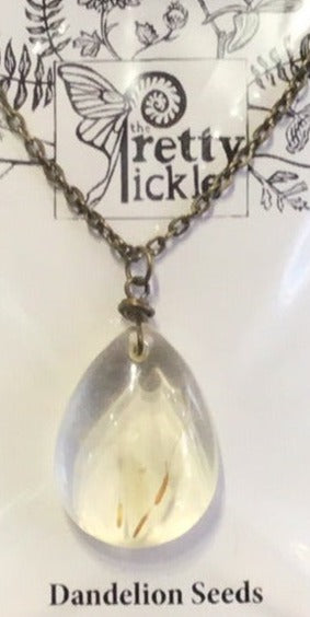 Dandelion Seed Necklace - Antique Bronze