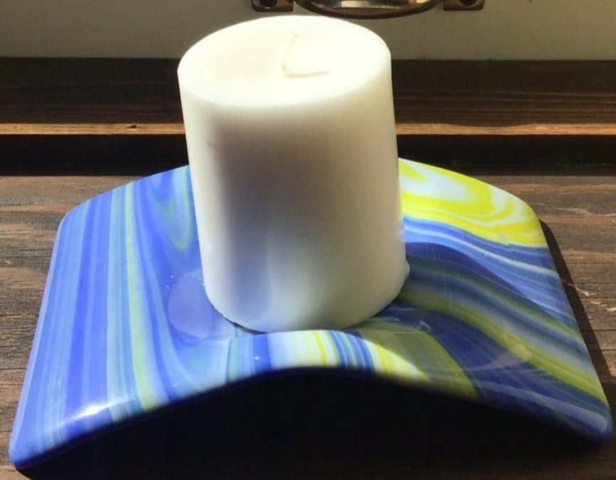 Glass Candle Holder
