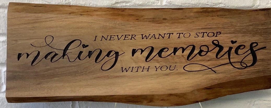 Making Memories Plaque