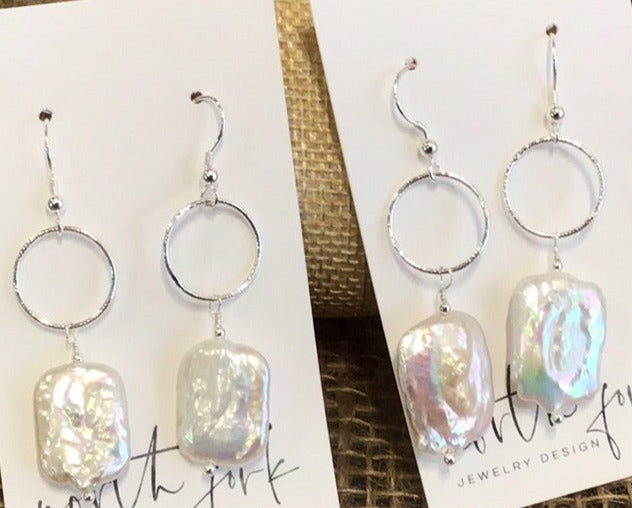 Pearl-Sterling Earrings