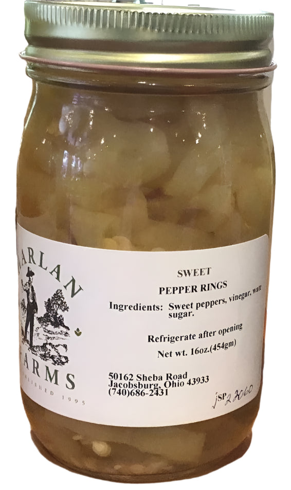 Sweet Pepper Rings 16oz