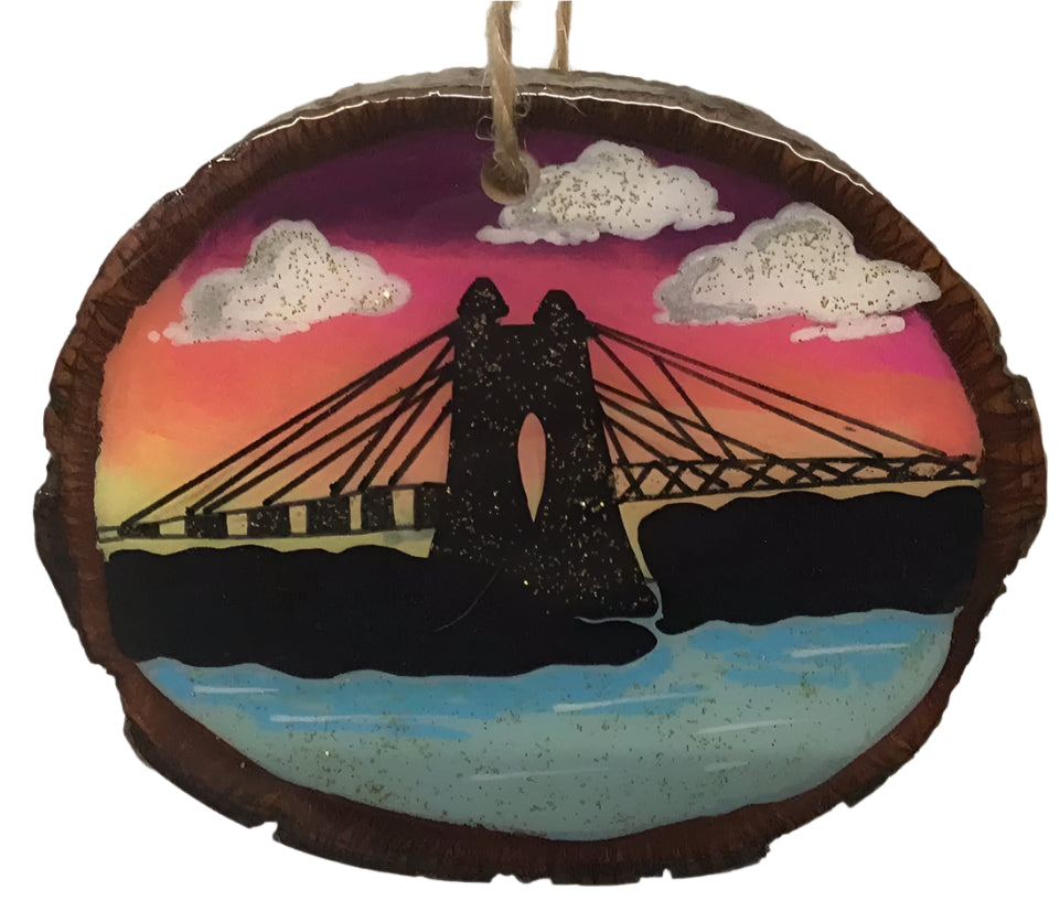 Suspension Bridge on Wood