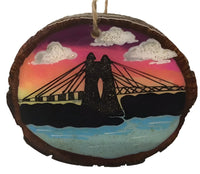 Suspension Bridge on Wood