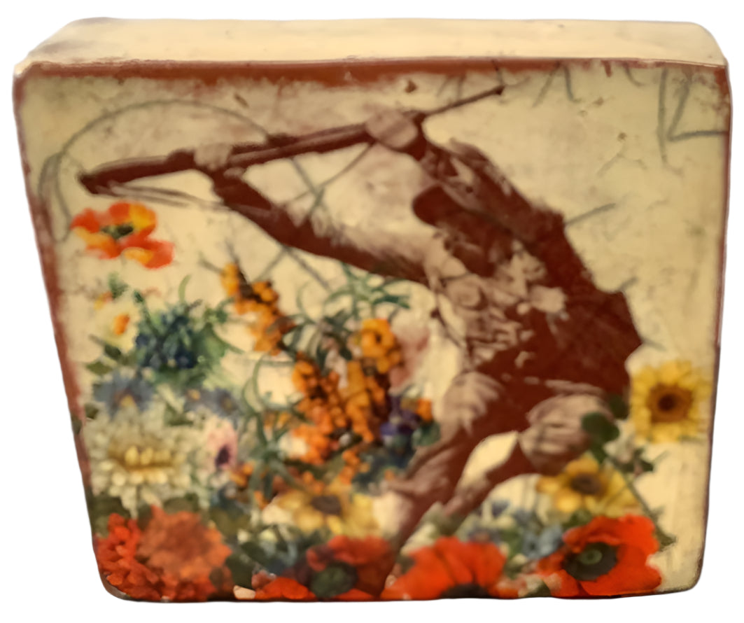 Leap - Decoupaged Ceramic