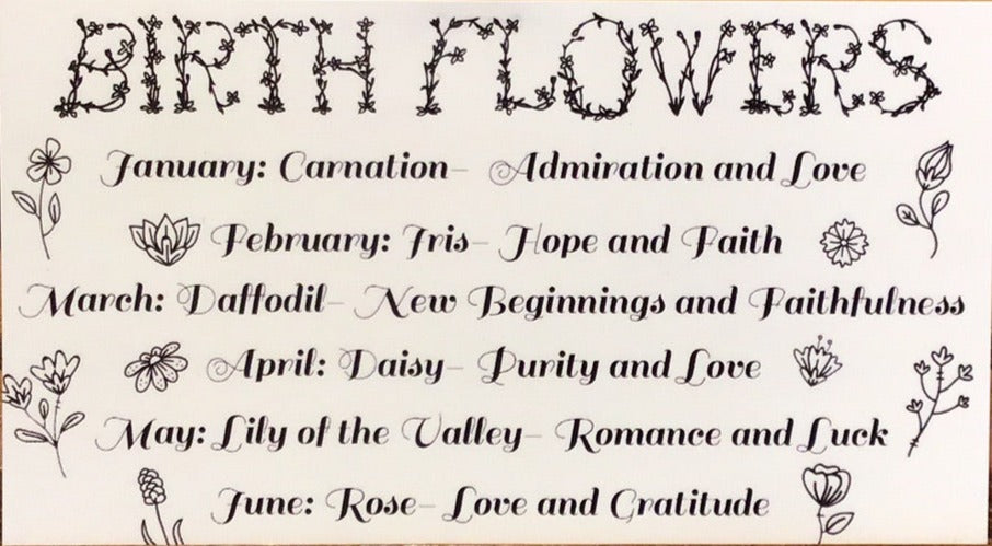 Birth Flower necklace