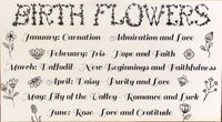 Birth Flower necklace