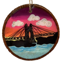 Suspension Bridge on Wood