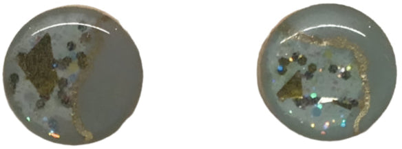 Glitter Geode Studs