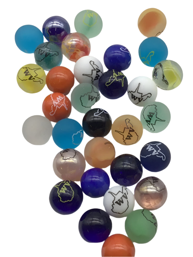 WV Stamped Marbles - Assorted Colors