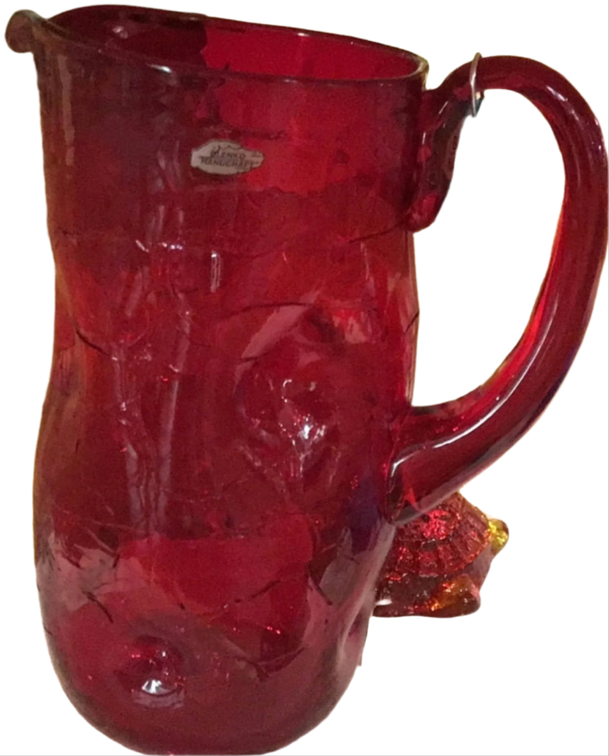 Dimple Pitcher - Ruby