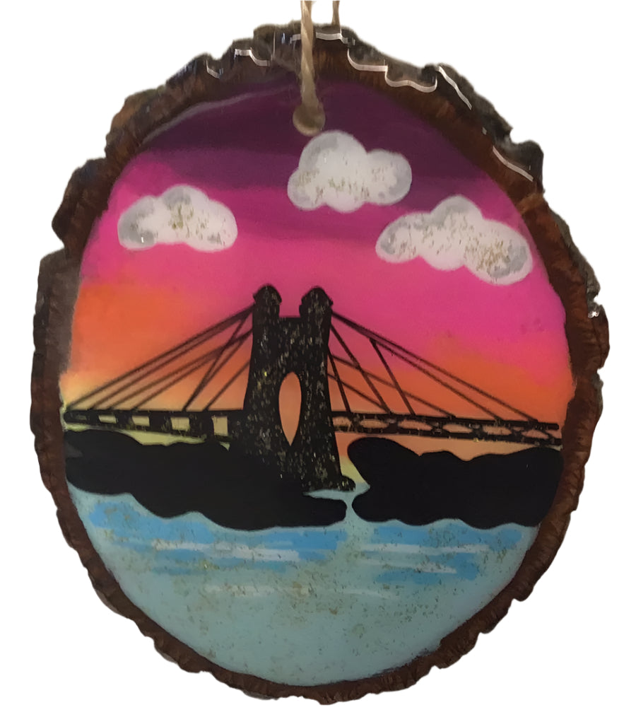Suspension Bridge on Wood